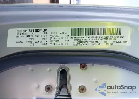 2014 Ram 1500 Tradesman из США, поврежденный, VIN 1C6RR6KG9ES127939